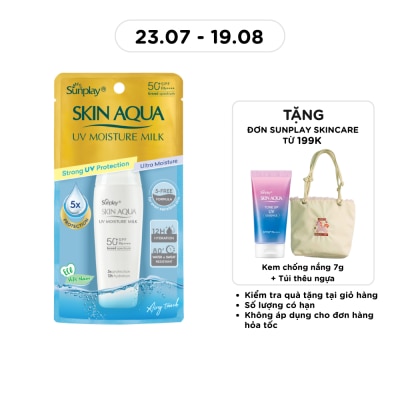 SUNPLAY - Sữa Chống Nắng Dưỡng Da Giữ Ẩm Sunplay Skin Aqua UV Moisture Milk SPF50 30g image