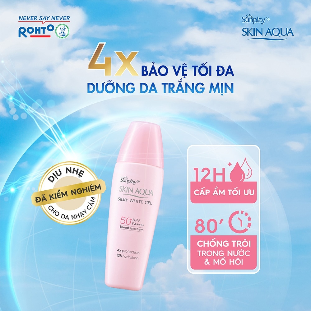 Skin Aqua Silky White Gel SPF50 30g