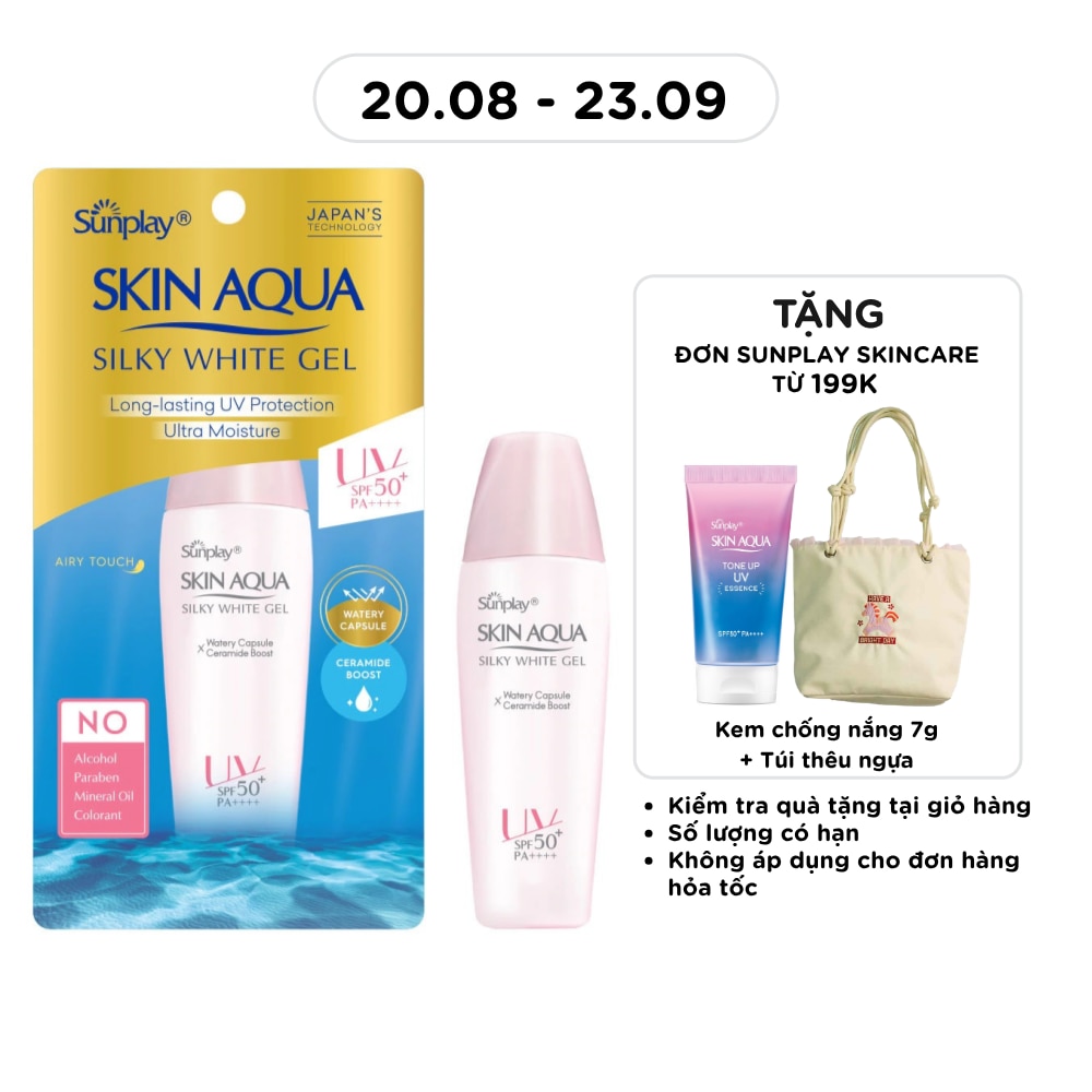 Skin Aqua Silky White Gel SPF50 30g image