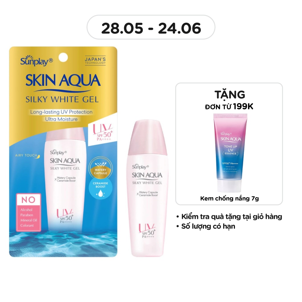 Skin Aqua Silky White Gel SPF50 30g