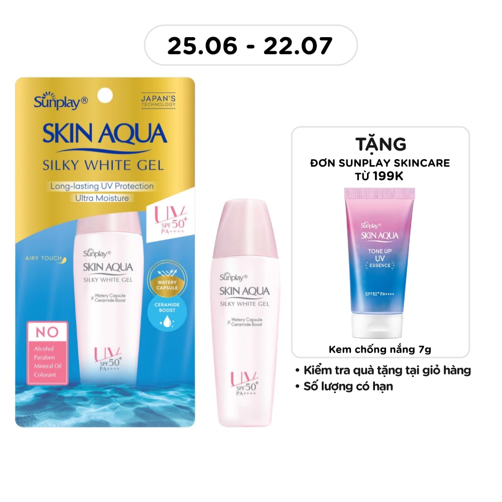 Skin Aqua Silky White Gel SPF50 30g image