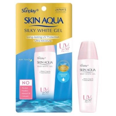SUNPLAY Gel Chống Nắng Dưỡng Da Trắng Mượt Sunplay Skin Aqua Silky White Gel SPF50 30g