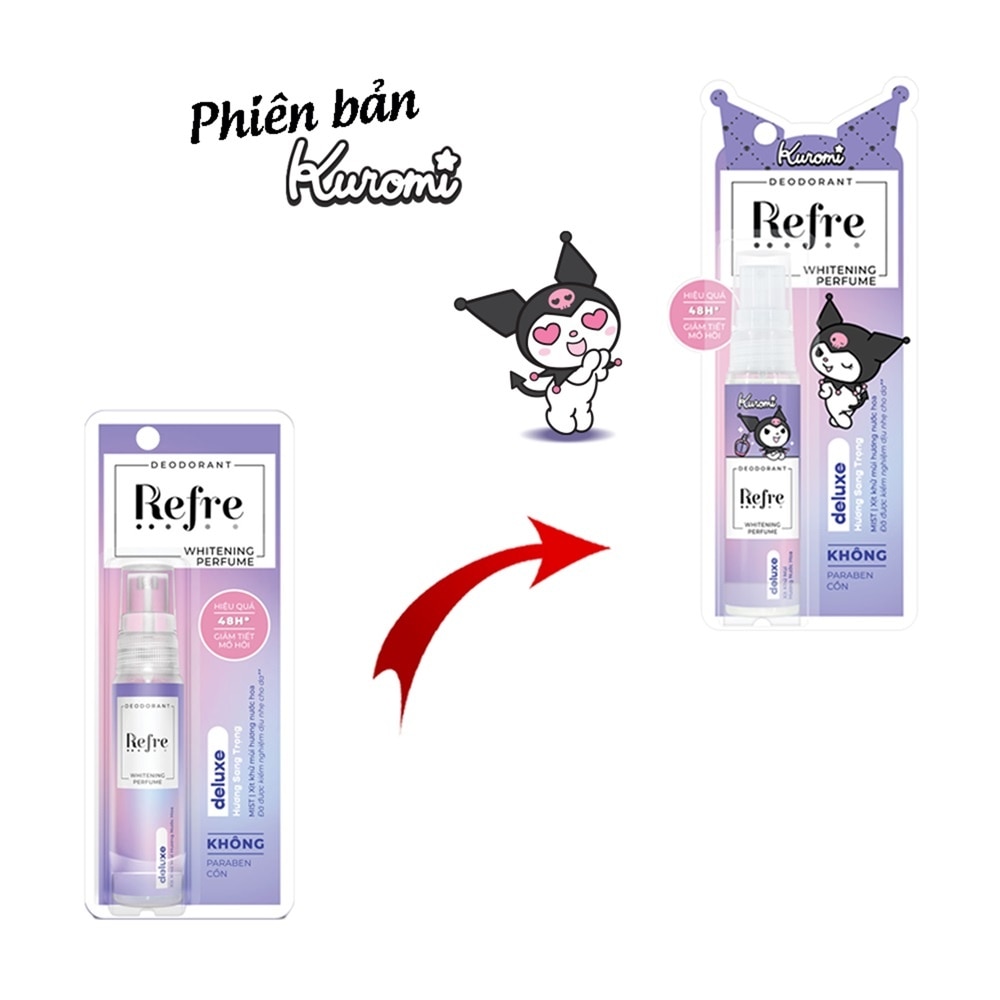 Xịt Khử Mùi Refre 30ml - Hương Deluxe