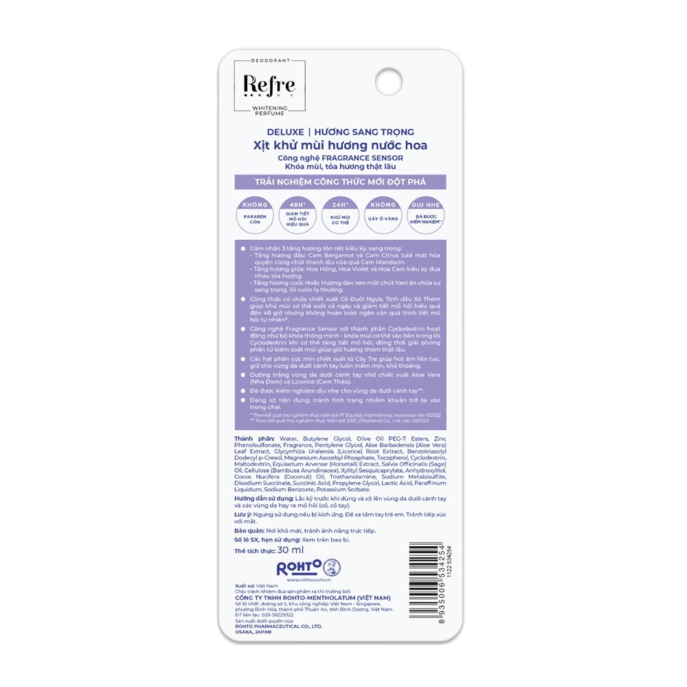 Refre Mentholatum Mist Deluxe 30ml image