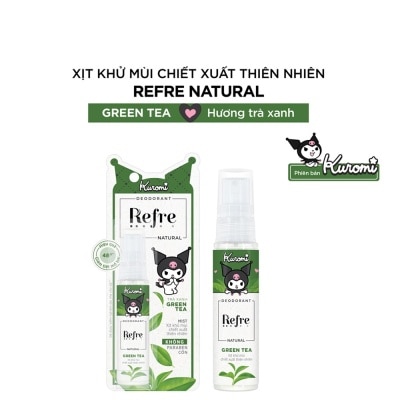 REFRE Xịt Khử Mùi Refre Natural 30ml - Hương Trà Xanh