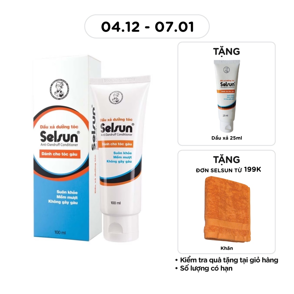 Dầu Xả Selsun Anti-Dandruff Dành Cho Tóc Gàu 100ml