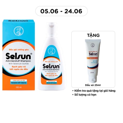 SELSUN - Dầu Gội Selsun Anti-Dandruff Dành cho Tóc Gàu 100ml