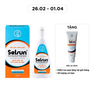 SELSUN - Dầu Gội Selsun Anti-Dandruff Dành cho Tóc Gàu 100ml