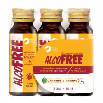 ALCOFREE Alcofree 3 bottles x 50ml/box