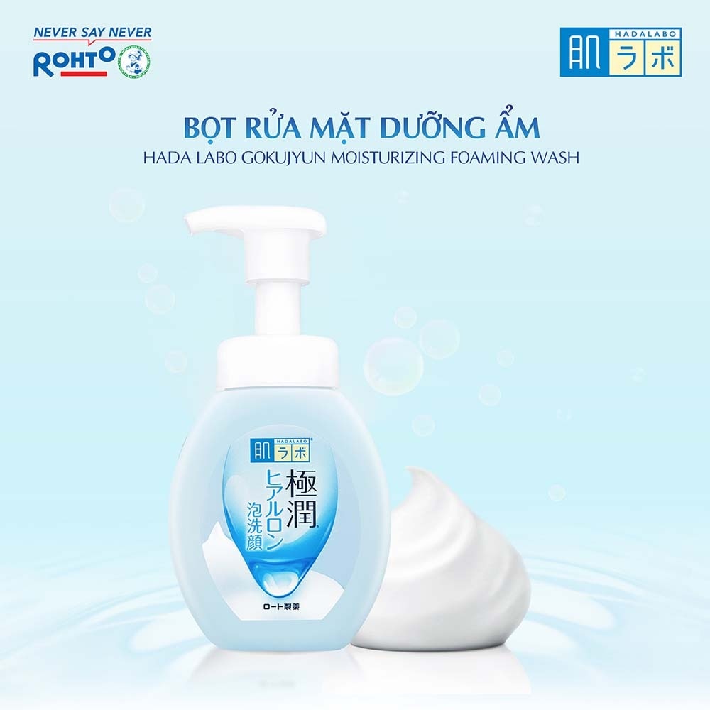 Bọt Rửa Dưỡng Ẩm Hada Labo Gokujyun Moisturizing Foaming Wash 160ml