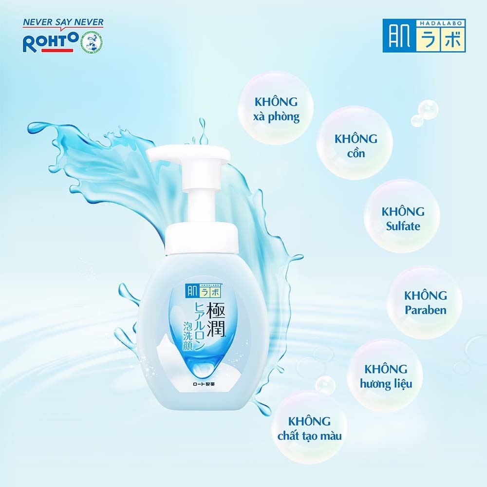 Bọt Rửa Dưỡng Ẩm Hada Labo Gokujyun Moisturizing Foaming Wash 160ml