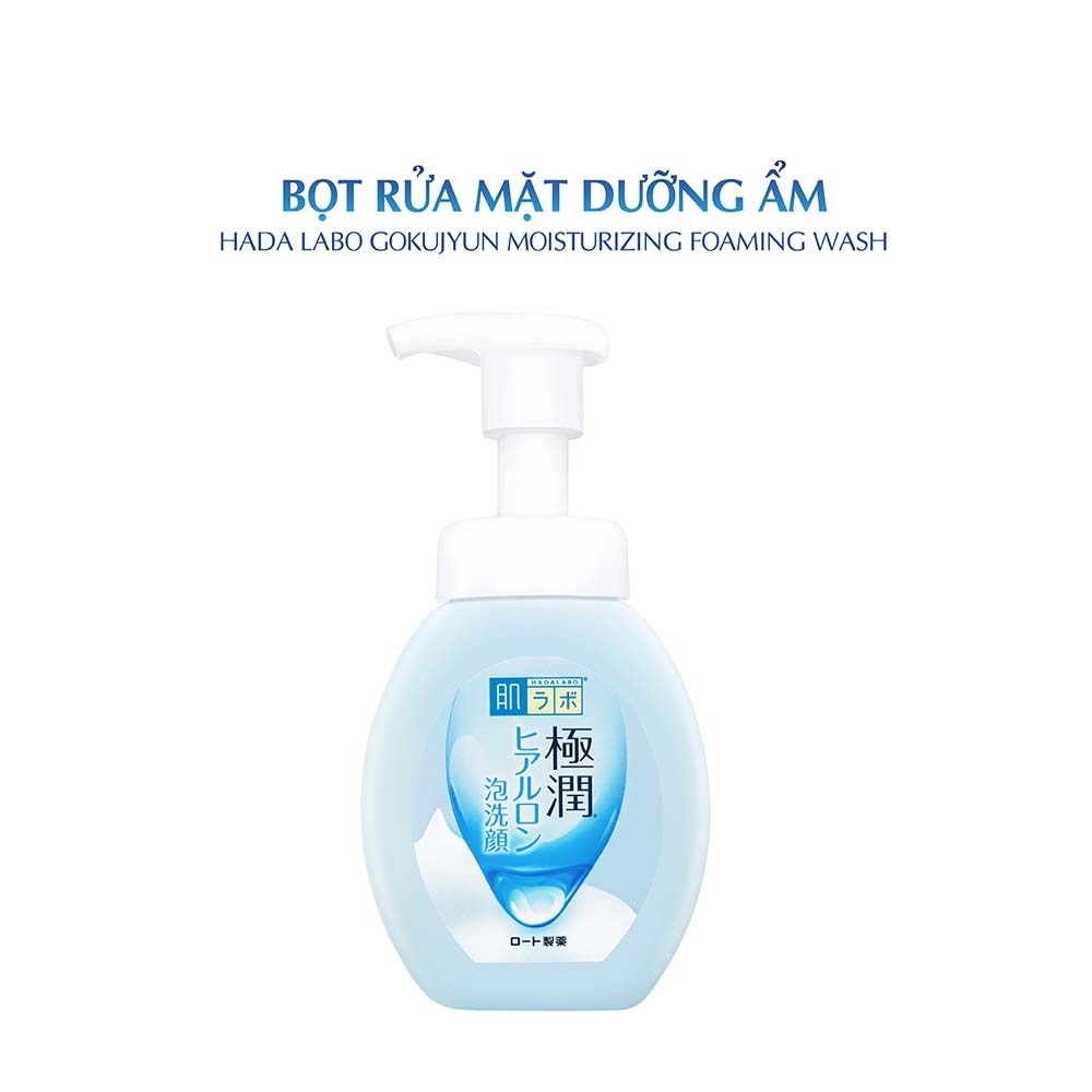 Bọt Rửa Dưỡng Ẩm Hada Labo Gokujyun Moisturizing Foaming Wash 160ml