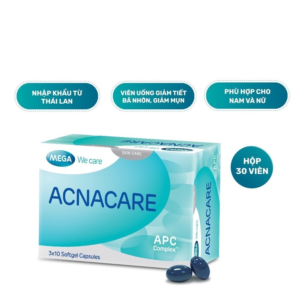 Thực Phẩm Chức Năng Hỗ Trợ Giảm Mụn Acnacare (3Vỉx10Viên)/Hộp image