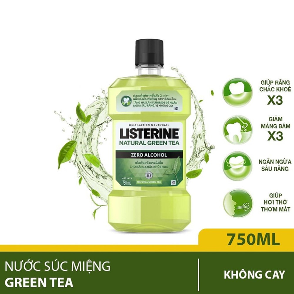 Nước Súc Miệng Trà Xanh Listerine 750ml image