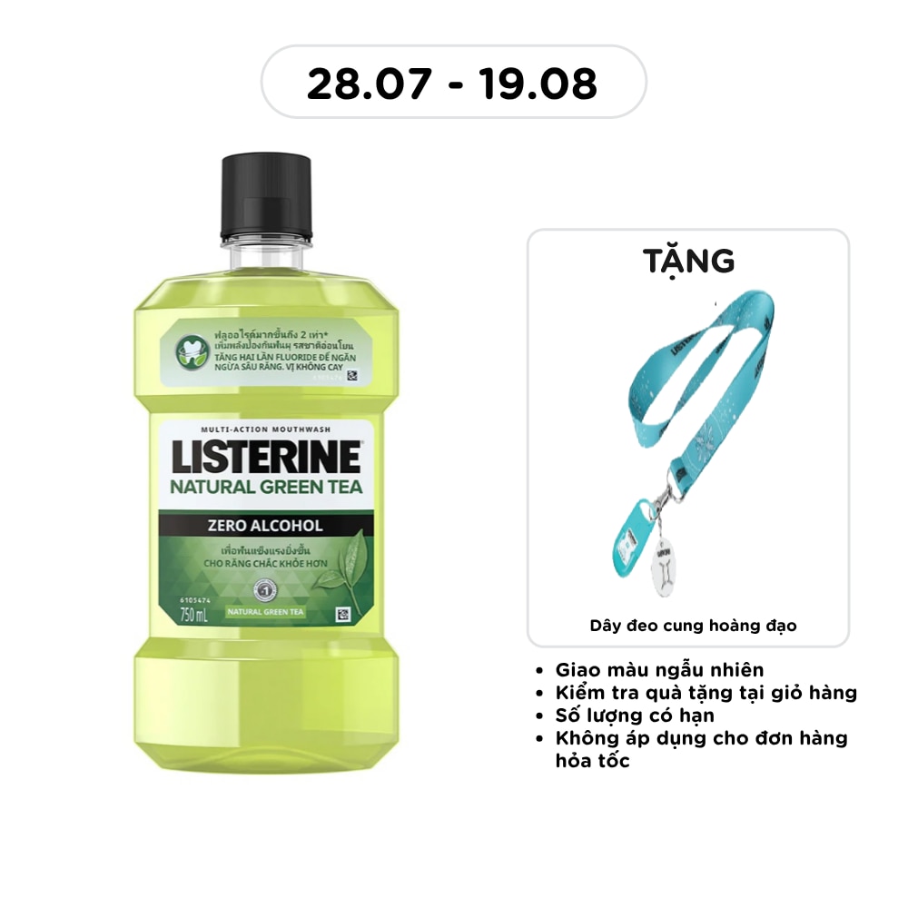 Nước Súc Miệng Trà Xanh Listerine 750ml