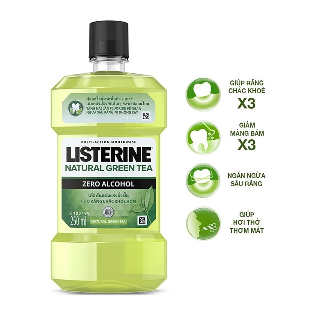 Nước Súc Miệng Trà Xanh Listerine 250ml