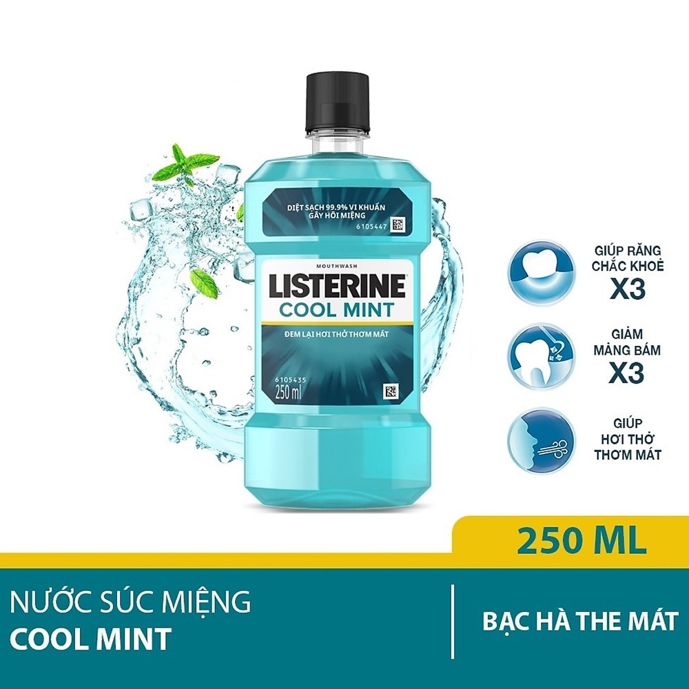 Nước Súc Miệng Bạc Hà Listerine 250ml