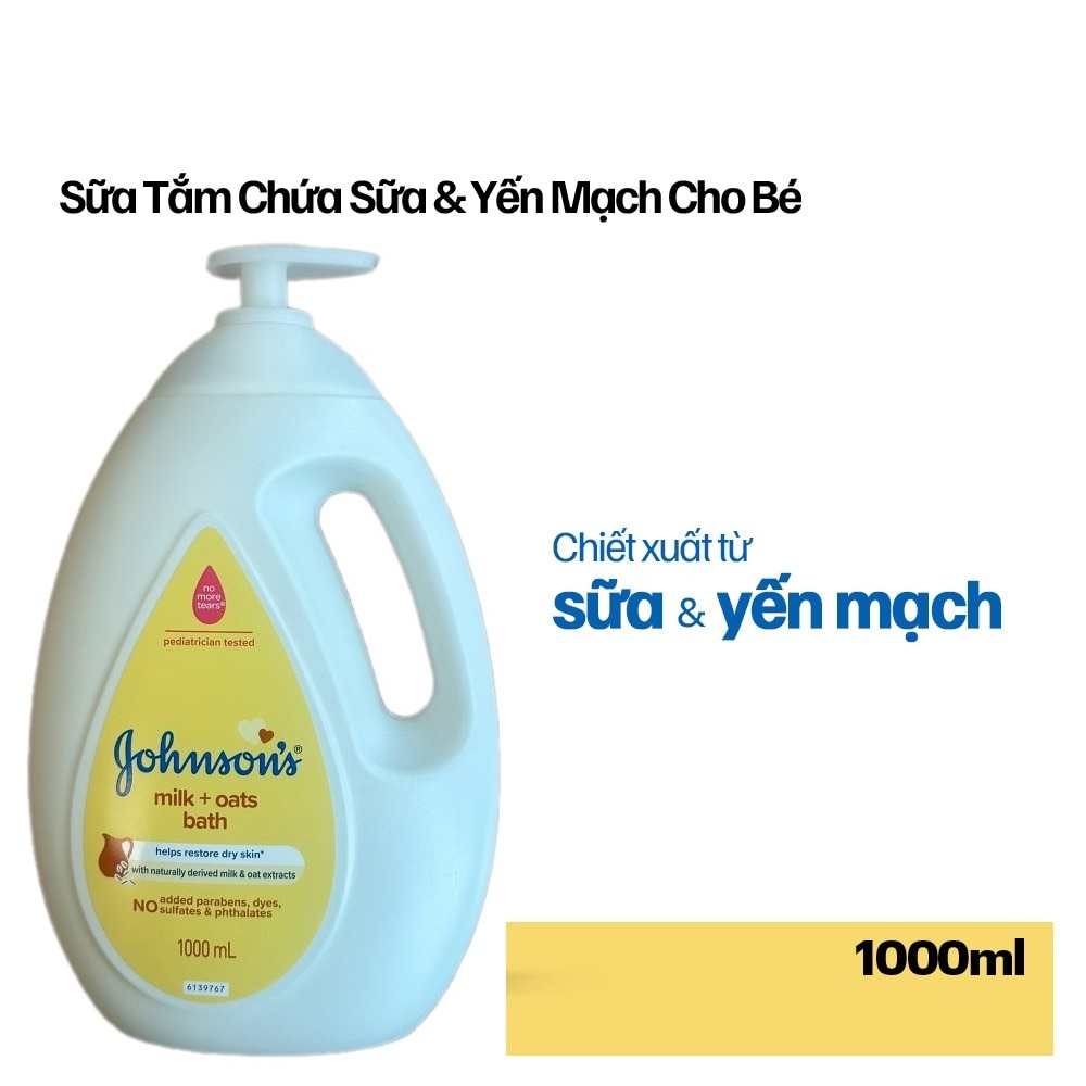 Sữa Tắm Johnson's Milk & Oats Baby Bath 1000ml