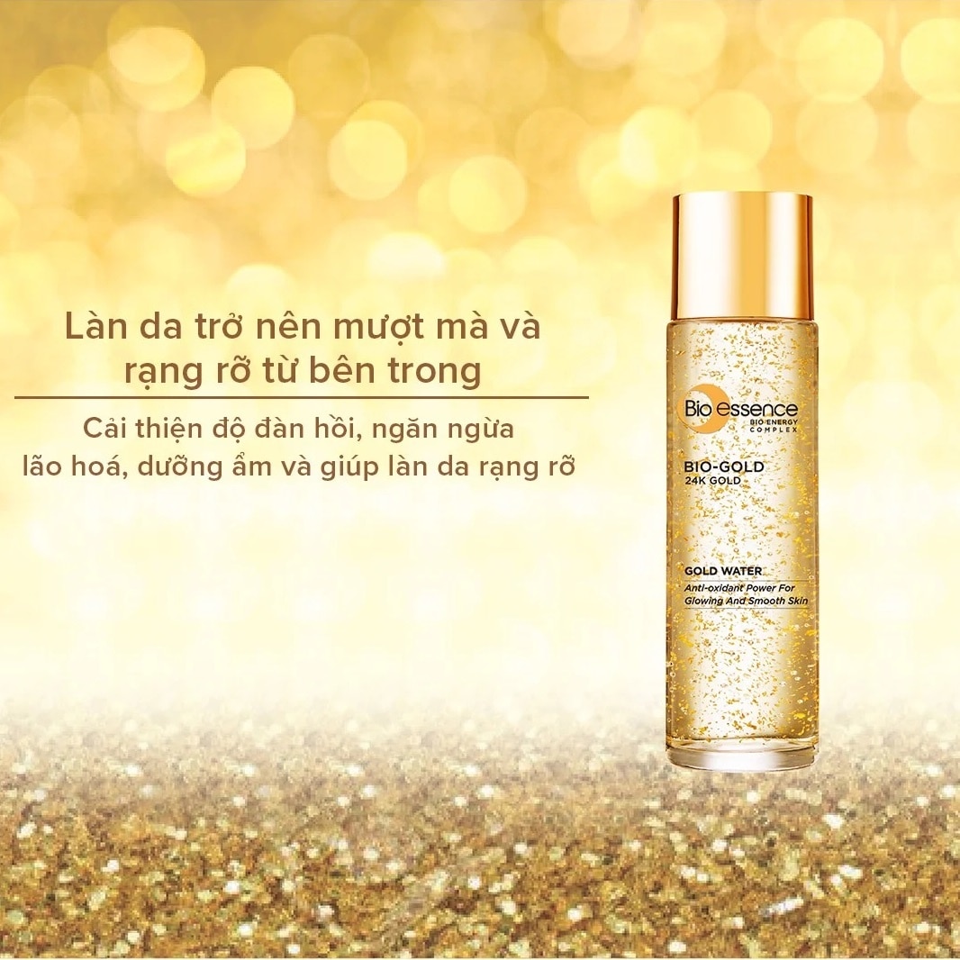 Nước Dưỡng Bio-Essence Gold Ngăn Ngừa Dấu Hiệu Lão Hóa Chiết Xuất Vàng 24K 150ml