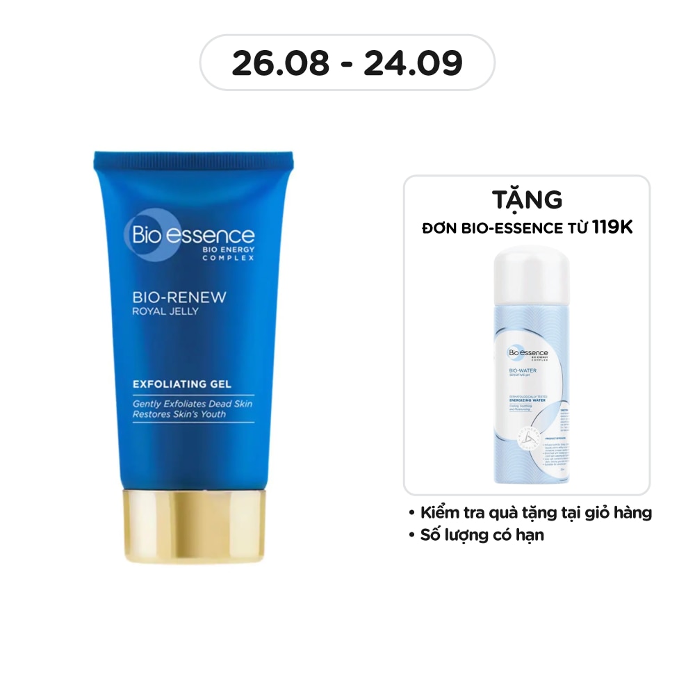 Gel Tẩy Tế Bào Chết Bio-Essence Renew Chiết Xuất Sữa Ong Chúa 60g