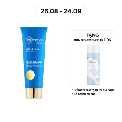 BIO-ESSENCE Sữa Rửa Mặt Bio-Essence Renew Chiết Xuất Sữa Ong Chúa (Da Dầu/Hỗn Hợp) 100g