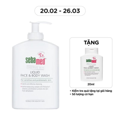 SEBAMED Sensitive Liquid Face & Body Wash 300ml