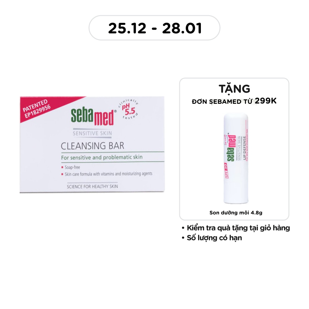 Xà Phòng Kháng Khuẩn Sebamed pH 5.5 100g