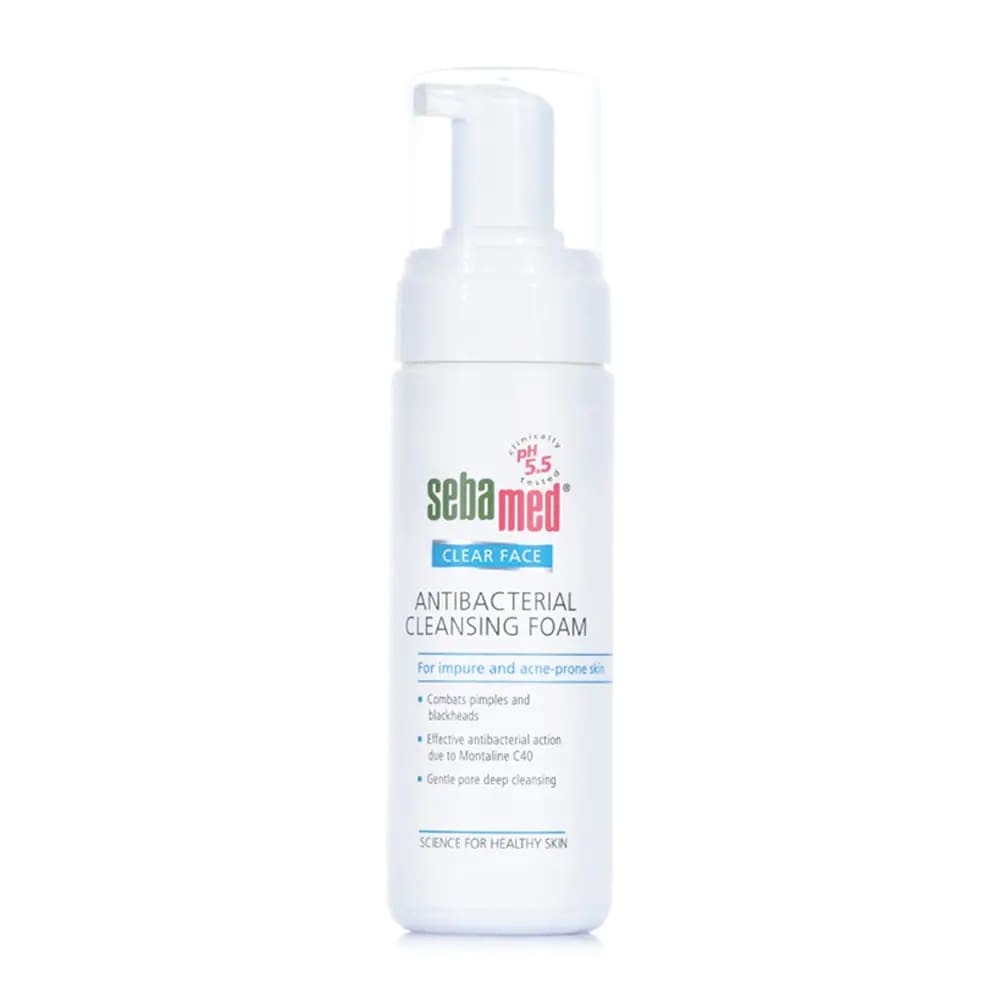 Sữa Rửa Mặt Tạo Bọt Sebamed Kháng Khuẩn Giảm Mụn pH5.5 150ml
