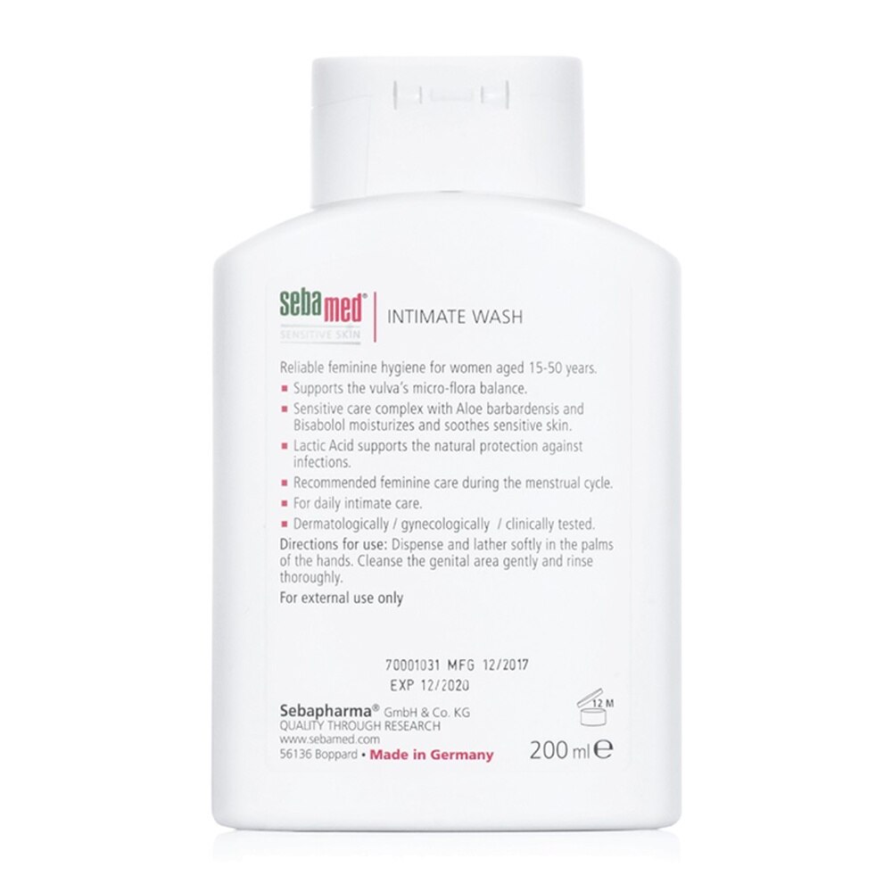 Dung Dịch Vệ Sinh Phụ Nữ Sebamed pH 3.8 200ml