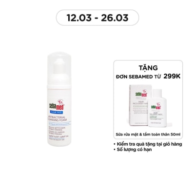 SEBAMED Sữa Rửa Mặt Tạo Bọt Sebamed Kháng Khuẩn Giảm Mụn pH 5.5 50ml