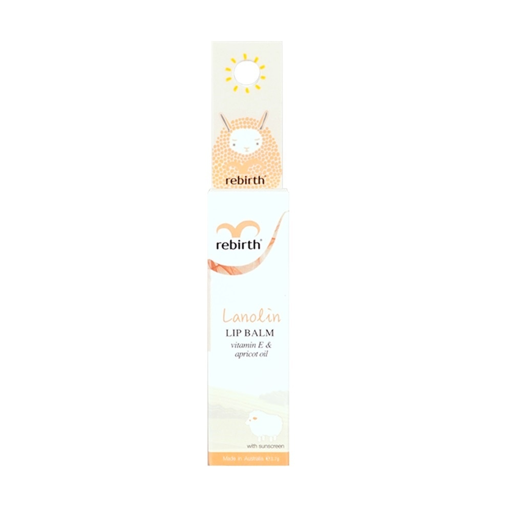 Son Dưỡng Môi Nhau Thai Cừu Rebirth Với Vitamin E và Dầu Mơ 3.7g