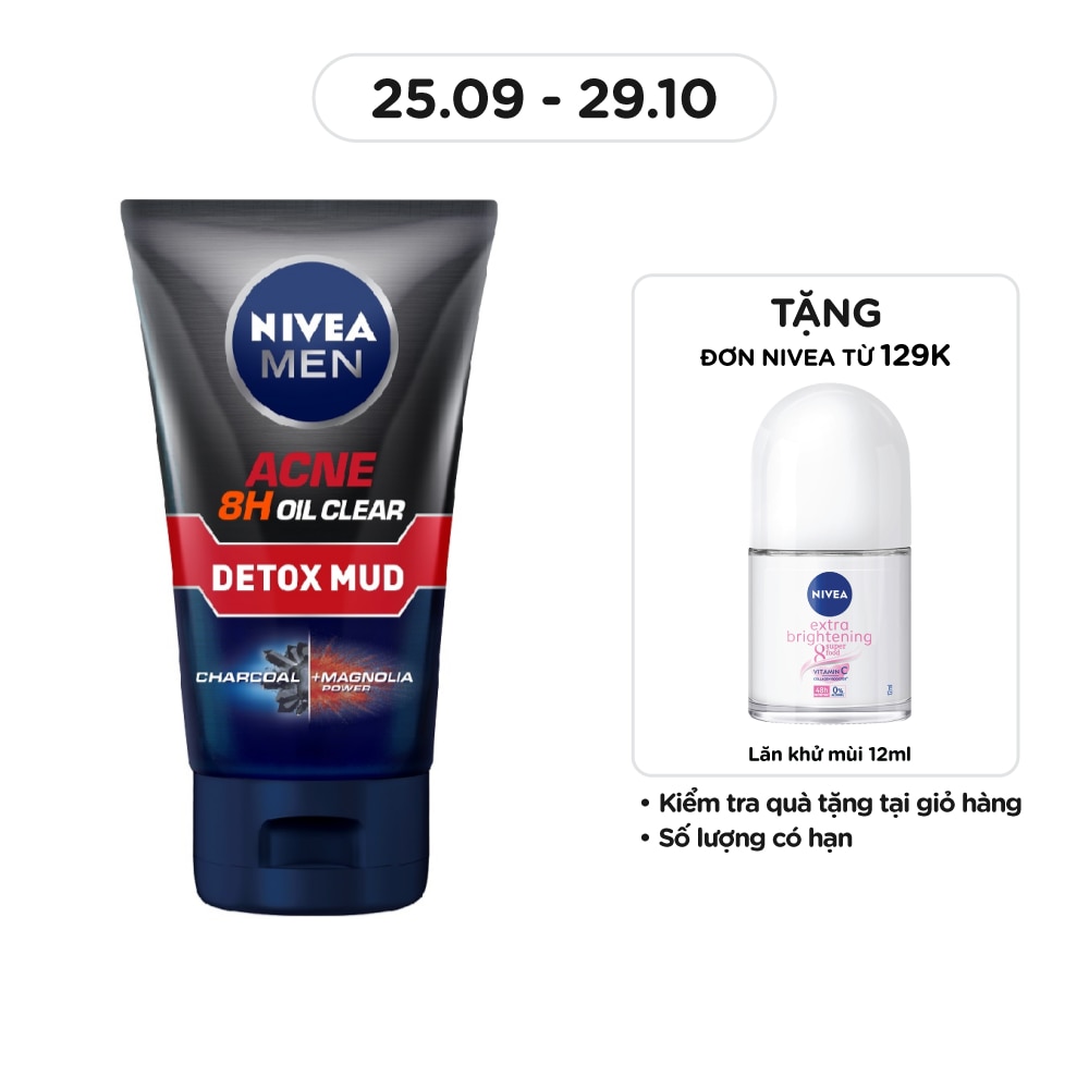 Men Oil Control Cooling Mud Foam 100g