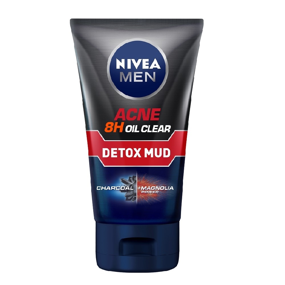 Sữa Rửa Mặt Nivea Men Detox Mud Giúp Giảm Mụn & Hư Tổn Da 100g