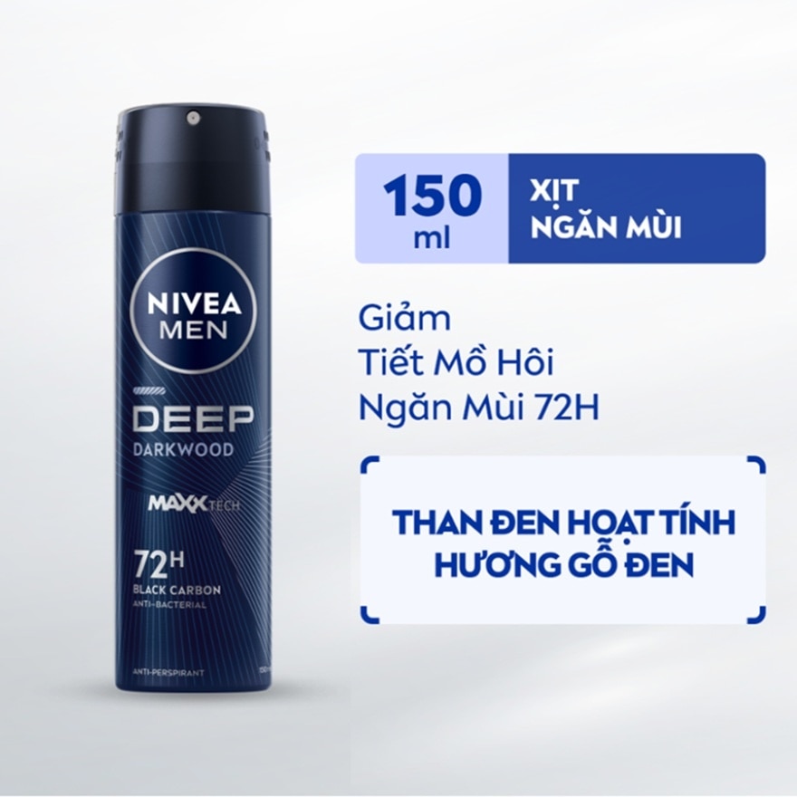 Men Deep Dry & Clean Feel Spray 150ml