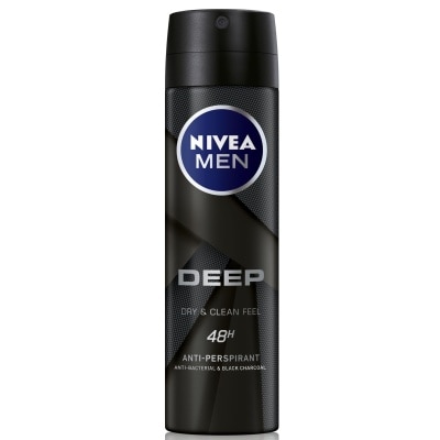 NIVEA Xịt Ngăn Mùi Nam Than Đen Hoạt Tính Nivea 150ml