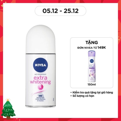 NIVEA Lăn Ngăn Mùi Nữ Trắng Mịn Mờ Vết Thâm Nivea 50ml