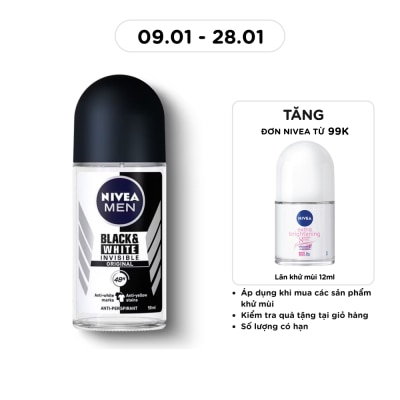NIVEA Lăn Ngăn Mùi Nam Ngăn Vệt Ố Vàng Nivea 50ml