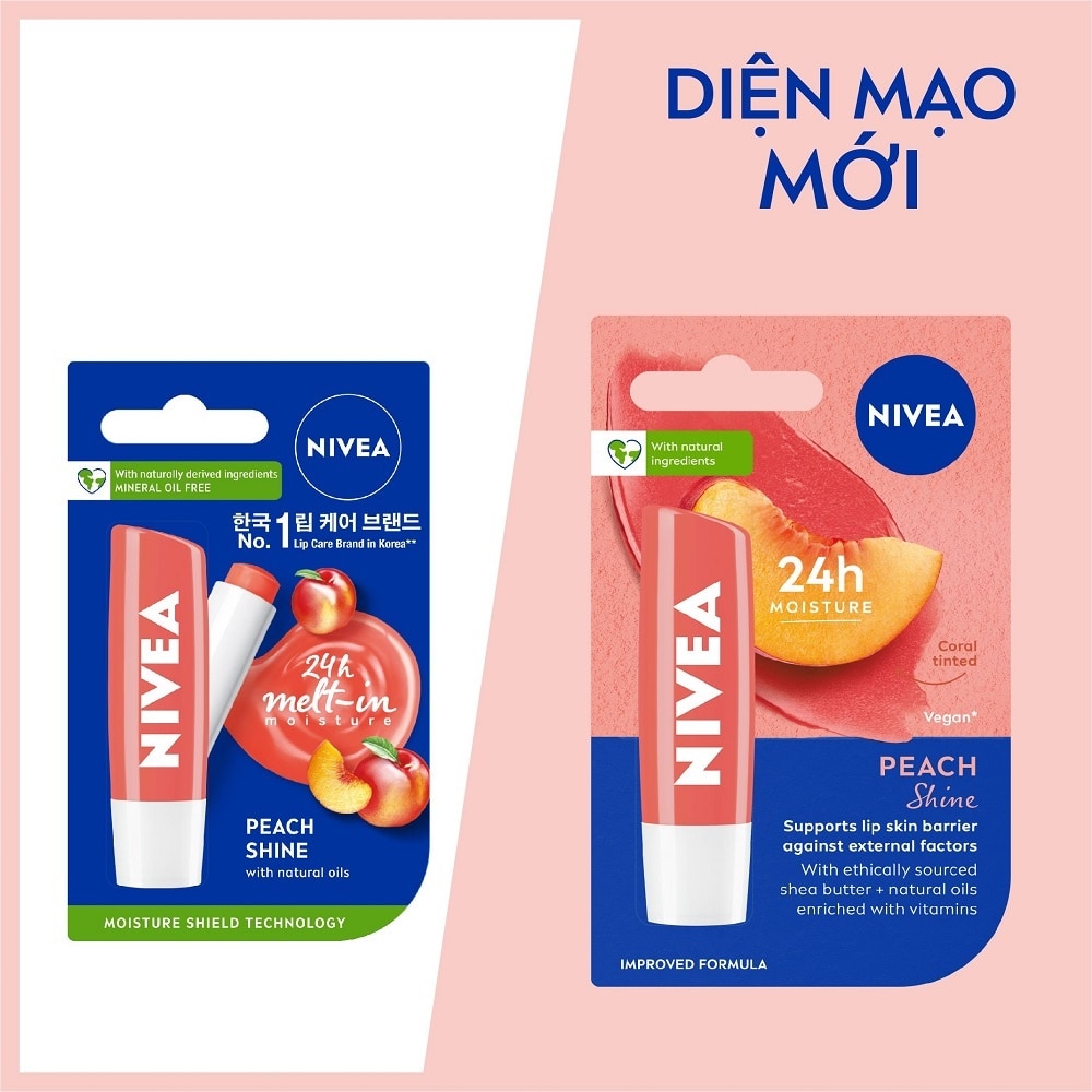 Son Dưỡng Môi Đào Nivea 4.8g