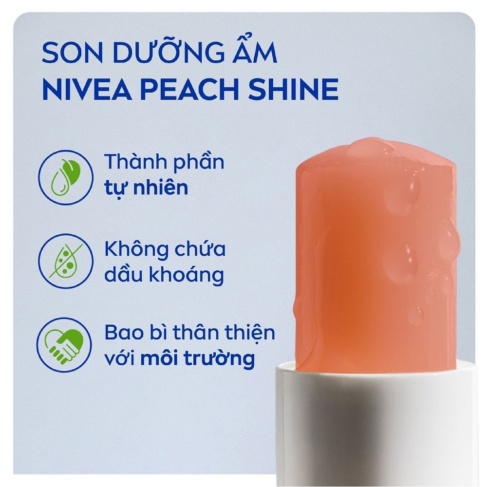 Son Dưỡng Môi Đào Nivea 4.8g