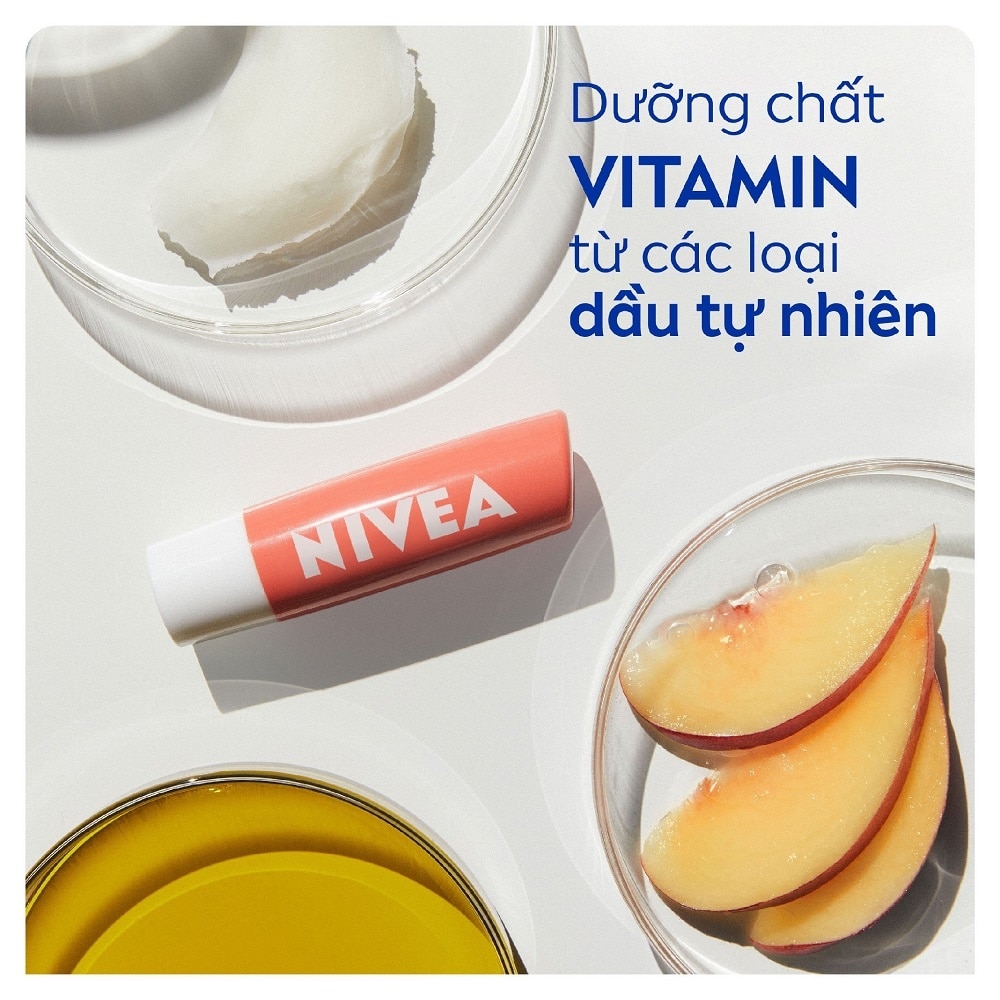 Son Dưỡng Môi Đào Nivea 4.8g