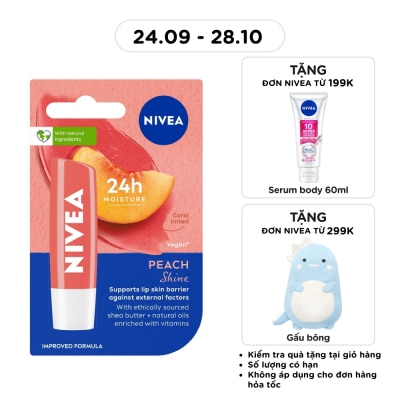 NIVEA Son Dưỡng Môi Đào Nivea 4.8g image