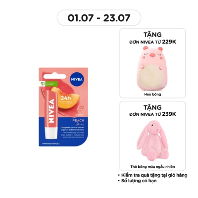 NIVEA Peach Shine Lip Balm 4.8g
