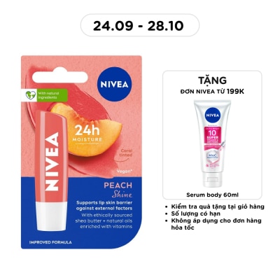 NIVEA Son Dưỡng Môi Đào Nivea 4.8g image