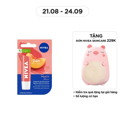 NIVEA Son Dưỡng Môi Đào Nivea 4.8g