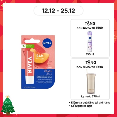 NIVEA Son Dưỡng Môi Đào Nivea 4.8g