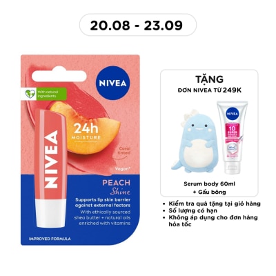 NIVEA - Son Dưỡng Môi Đào Nivea 4.8g image