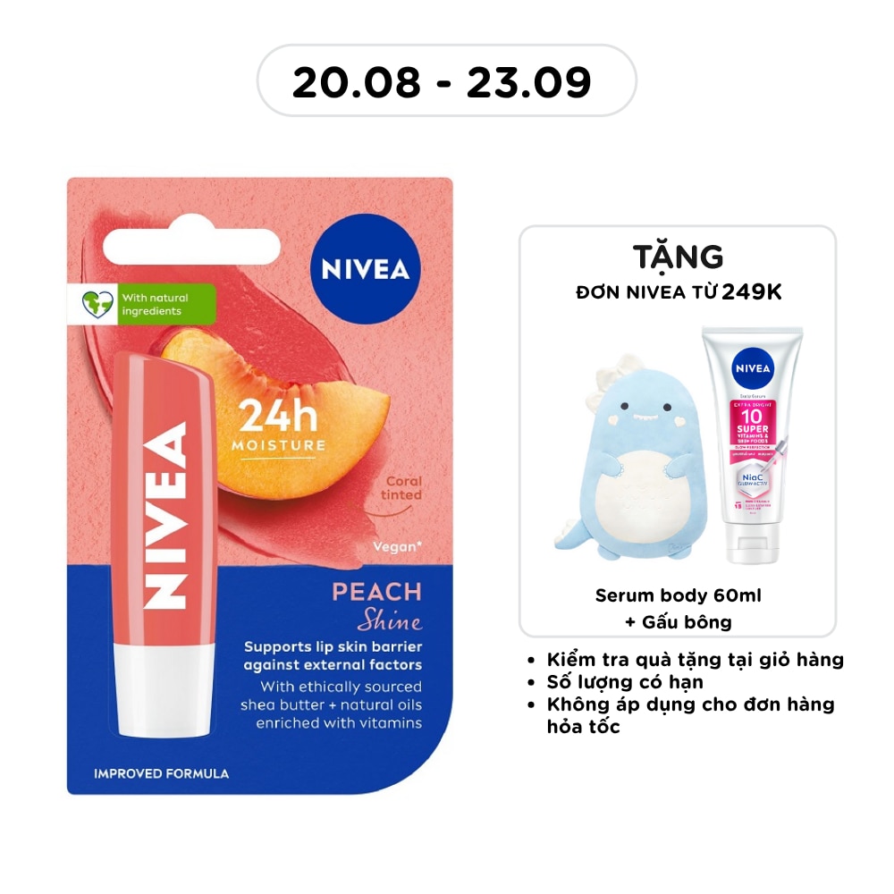 Son Dưỡng Môi Đào Nivea 4.8g image