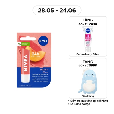 NIVEA - Peach Shine Lip Balm 4.8g