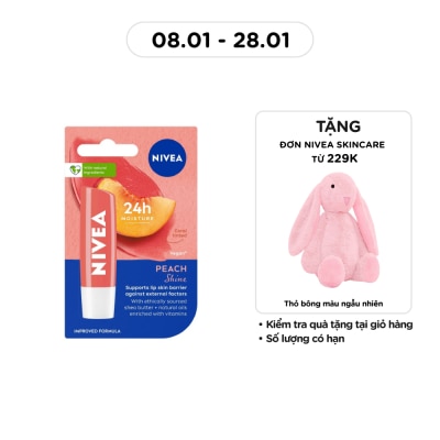 NIVEA Peach Shine Lip Balm 4.8g