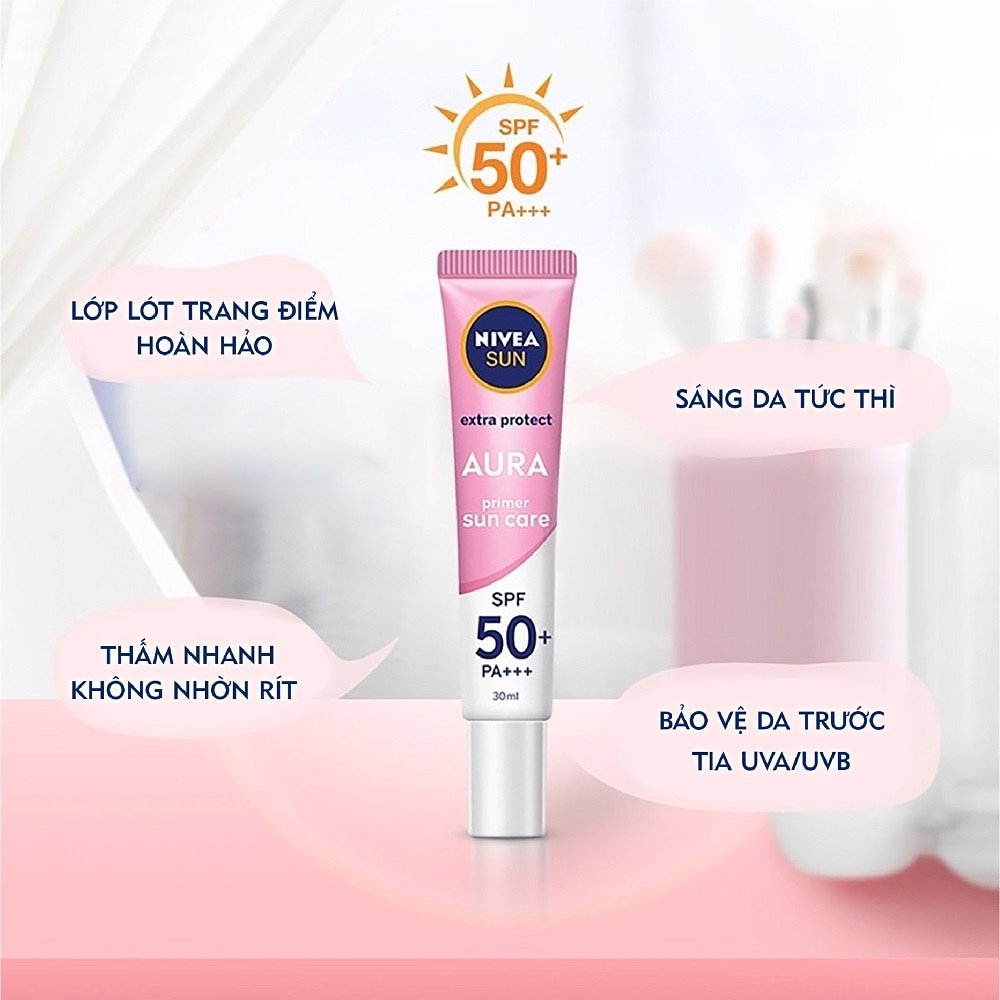 Serum Chống Nắng Nivea Dưỡng Trắng & Sáng Da Tức Thì SPF50+ PA+++ 30ml